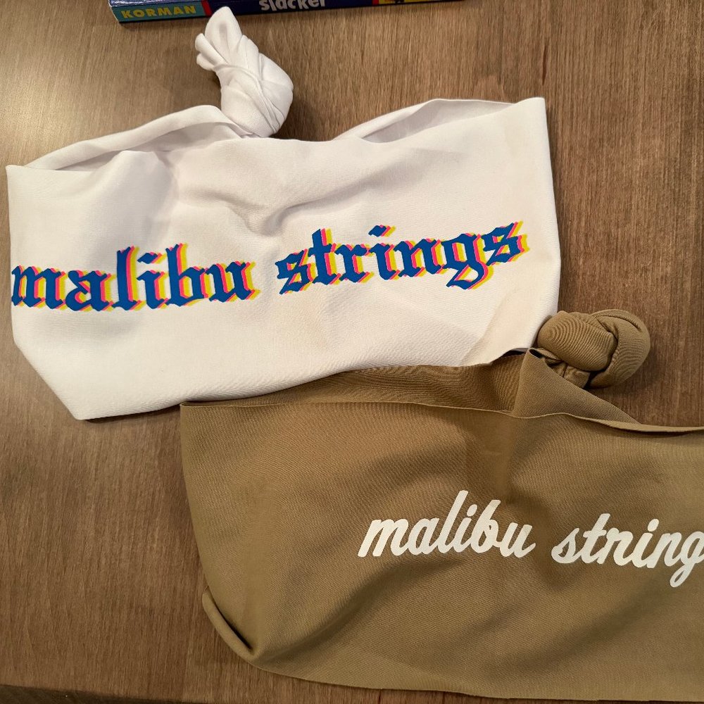 Lot of 2 - Malibu strings bandeau boob tube tops NEW